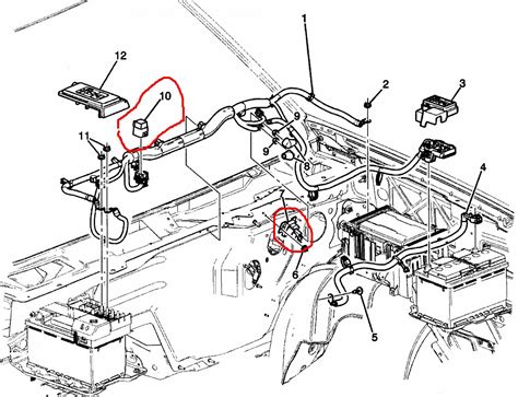 positive battery junction box 2006 silverado diagram|Stock Gm Hd Dual Battery Wiring .